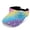 Rainbow Ocean, variant on UV Protection Sun Visor Cap for Beach Travel, Polyester Fabric Lightweight Visor Hat, Floral Pattern