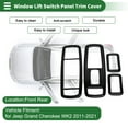 thumbnail image 2 of Cubierta del Panel del Interruptor de Elevación de Ventana para Jeep Grand Cherokee WK2 2011-2021, 2 of 6