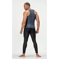thumbnail image 5 of DEVOPS 3 Pack Men's Muscle Dry Fit Compression Tank Top (X-Large, Black/Charcoal/White), 5 of 7