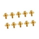 thumbnail image 1 of Tornillos de orejeta de tambor de metal Pieza de tambor liviana Accesorio de tambor Fácil de instalar Caja Oro, 1 of 9