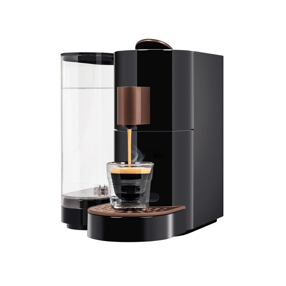 Kfee® Twins II Single Serve Coffee and Espresso Machine (Black/Copper