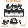 thumbnail image 5 of Hockey Medal Hanger Display Ice Hockey Medal Holder 5 Rows 20 Hangers Sports Award Metal Rack Iron Medal Rack Wall Mounted Race Medal Hook for Athletes Gifts for Kids, 5 of 7