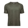 thumbnail image 1 of Tee Jays - Camiseta transpirable de manga corta Tecnología Cool Dry Hombre caballero - Gym/Running/Deporte (Oliva jaspeado), 1 of 1
