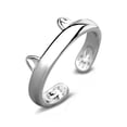 thumbnail image 1 of Anillos para mujer, regalos para mujer, anillo chapado con orejas, pulgar, regalo para mascota, 1 of 2