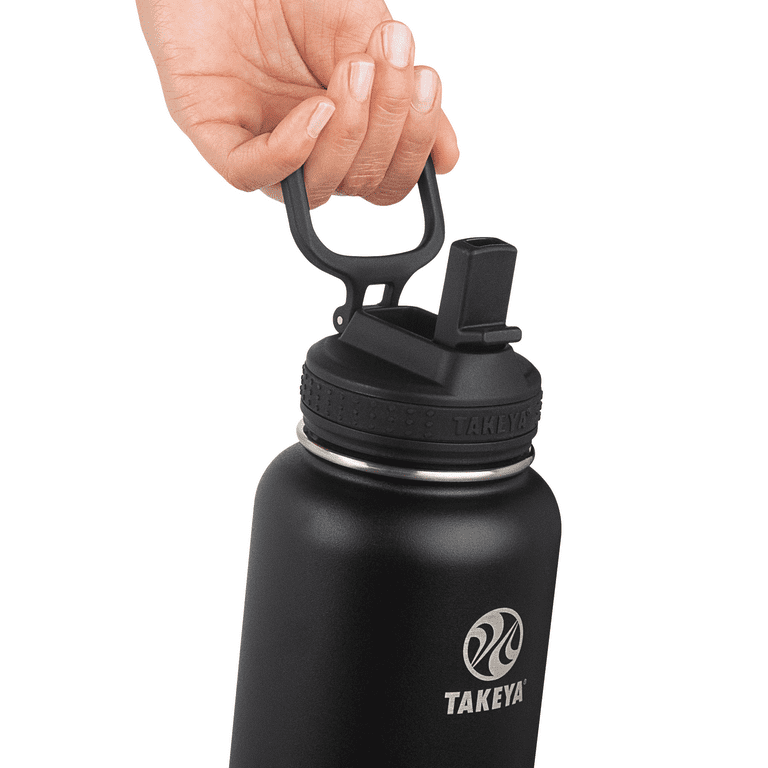 Takeya Actives Straw Reusable Water Bottle, 32 Oz, Blush