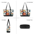 thumbnail image 6 of FORMRS Canvas Laptop Tote Bag for Women with 15.6" Computer Compartments Shoulder Handbag, Colorful Flowers Pattern, 6 of 7