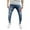 Dark Blue, variant on WTOBBY Men's Classic Straight Leg Jeans Solid Color Denim Pants with Relaxed Fit - Casual Trousers Design with Comfort Stretch for All Day Wear Activities Experience,Black S
