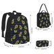 thumbnail image 2 of Disketp Avocado Mochila Estampada de Gran Capacidad con Lonchera y Estuche, Set de 3 Piezas para Estudiantes, 2 of 7