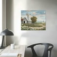 thumbnail image 4 of ARISTURING Pictures of Barns Prints Wall Canvas Old Rustic Bedroom Windmill Wall Decor Farmhouse Barn Pictures wall Art Blue sky and White Floral Retro Paintings, 4 of 6