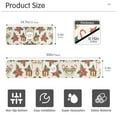 thumbnail image 3 of Yayeee Faucet Mat for Kitchen Sink 14.7" Diatomite Long Splash Guard Pad, Red Christmas Poinsettia, 3 of 7