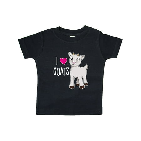 

Inktastic I Love Goats- cute goat Gift Baby Boy or Baby Girl T-Shirt
