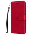 thumbnail image 3 of Nalacover Wallet Case for iPhone 15 Pro, Card Slots Holder Magnetic Clasp Premium Luxury PU Leather Flip Folio Cover with Kickstand Wrist Strap Soft Silicone Shockproof Case, Red, 3 of 9