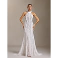 thumbnail image 1 of Vestido de novia bellabarnetten Sloan Lace con cuello halter, 1 of 6