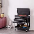 thumbnail image 6 of Garvee Tool Chest with 4-Drawers on Wheels, 33.64" Tool Storage Cabinet for Garage, Warehouse, Repair Shop, Black, 6 of 8