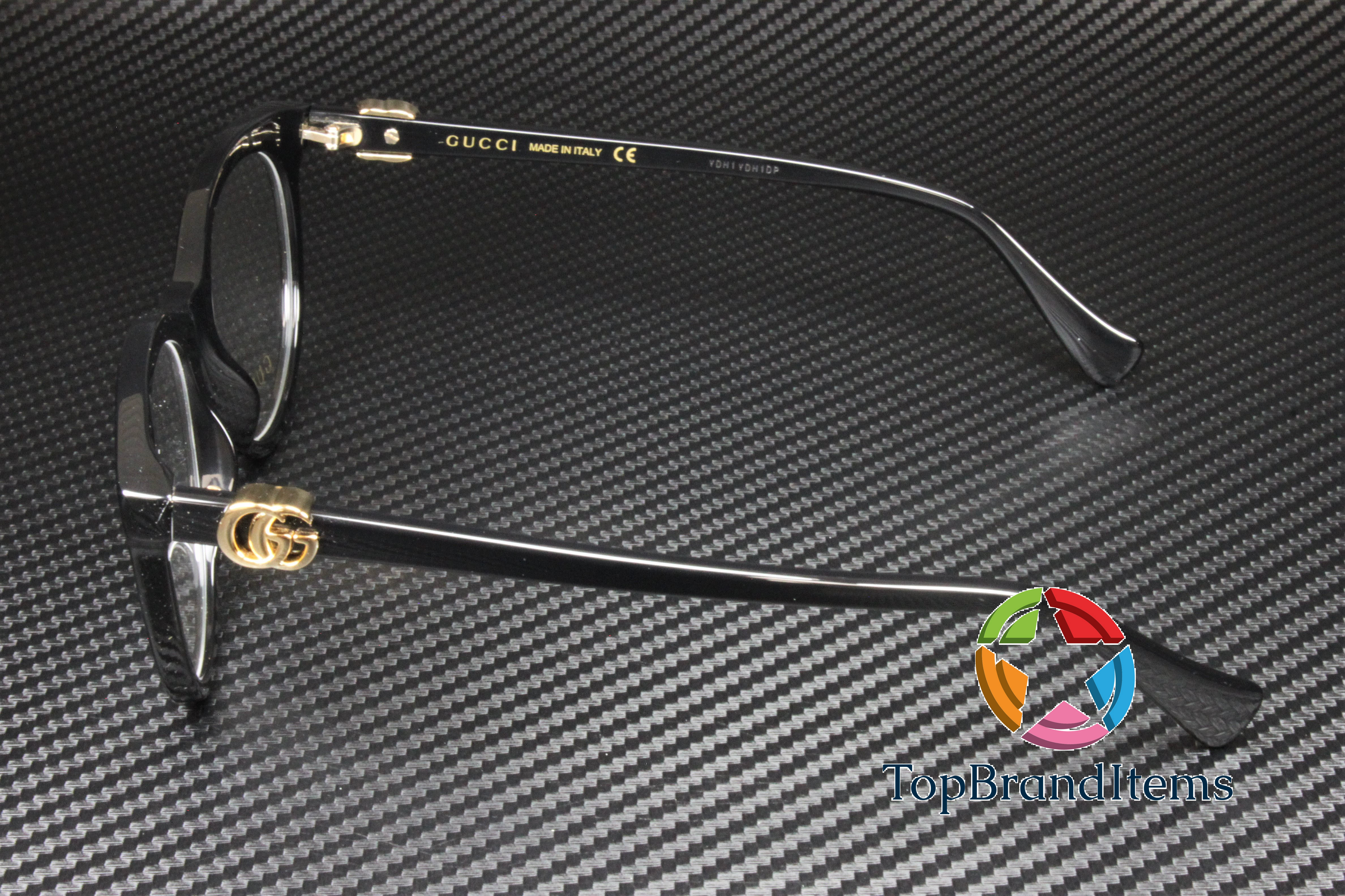 GUCCI GG1074O 004 Cat Eye Black Shiny Demo Lens 53 mm  display picture 1