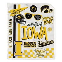 Pegasus Iowa Hawkeyes 60" x 70" Loco Fan Ultra Cozy Sherpa Blanket
