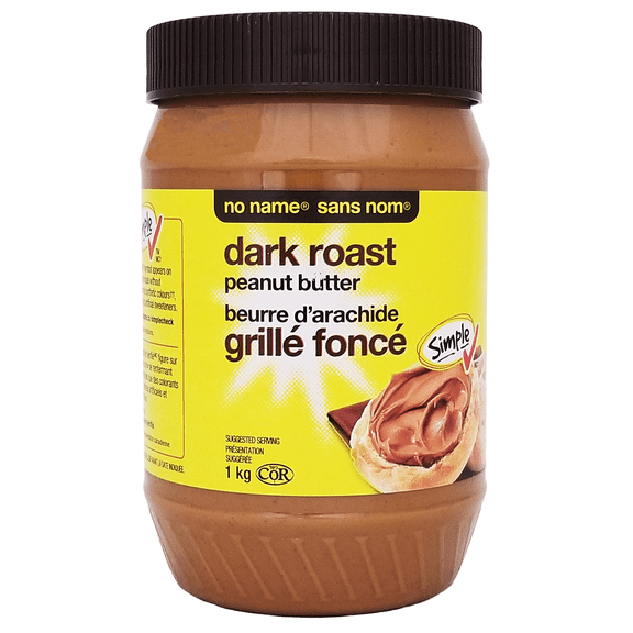 No Name Dark Roast Smooth Peanut Butter - 1kg/35.2 oz
