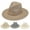 Gray, variant on Sun Hats for Men Wide Brim Panama Hat Beach Hat Straw Hats for Men Sun Protection Men Fedora Hats UPF50