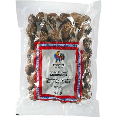 ROOSTER Dried Flower Mushrooms 400 g | Add Rich, Earthy Flavor to Your Culinary Creations