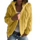 thumbnail image 1 of Gabardina clásica Gibobby, Chaqueta de suéter corto de punto, Color amarillo, One Size, 1 of 5