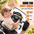 thumbnail image 5 of 12V Licensed Ford Bronco Raptor Powered Ride on Toy Cars, Kids Electric Car for Toddlers with Music, LED Lights, Horn, Ages 2+, White, 5 of 10