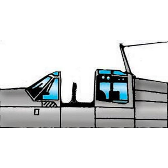 Mitsubishi J2M3 / J2M6 "Jack" Vacuform Canopy for Hasegawa (1/48 model kit accessory)