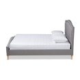 thumbnail image 3 of Baxton Studio Felisa Modern and contemporary grey Fabric Upholstered and Button Tufted King Size Platform Bed, 3 of 5