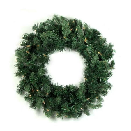 Vickerman 24" Prelit Natural Frasier Fir Artificial Christmas Wreath - Clear Lights
