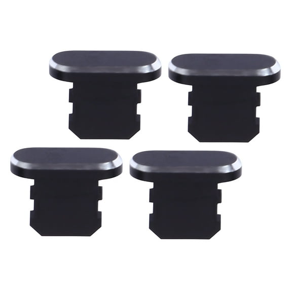 FENGGUIQU 4-Pack Metal Dust Caps for Phone Charging Ports, Compact PET Design, Simple and
