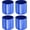 4, variant on 20 Pack Screw Thread Protector Cover Rubber End Caps, [for Screw, Bolt, Rod Cap] - 1/4"(6mm) ID/Blue