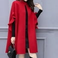 thumbnail image 3 of Summer Savings Clearance yoeyez Trench Coats for Women Fashion Women Work Solid Vintage Winter Office Sleeveless Button Woolen Jacket Coat Gabardinas Para Mujer Elegantes, 3 of 6