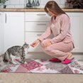 thumbnail image 3 of Pioneer Flower Floral Print Pattern Kitchen Rugs Sets Of 2,Anti Fatigue Kitchen Mat Rugs Non Slip Washable,Decorative Kitchen Floor Mats for Kitchen,Sink,Laundry,17"x30"+17"x47", 3 of 7