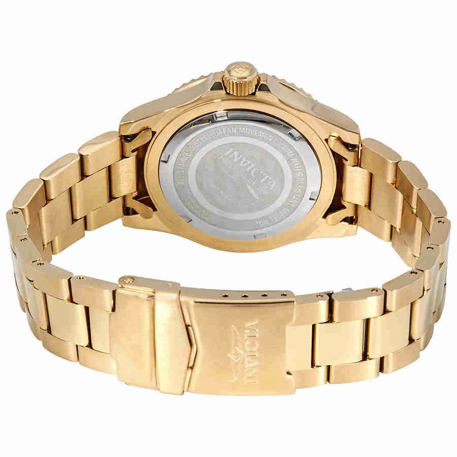 Invicta Pro Diver Gold-tone Black Dial 40mm Men's Watch 26975