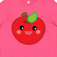thumbnail image 4 of Inktastic Smiling Apple Youth T-Shirt, 4 of 5