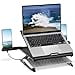 thumbnail image 3 of OImaster Laptop Stand for Desk, Muti-Angle Adjustable Portable Foldable Stand with Heat-Vent, Ergonomic Laptop Stand Riser Compatible with MacBook, Air, Pro, Surface Laptop (9-15.6 inches) (Black), 3 of 4