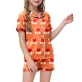 thumbnail image 1 of Luvoko Child Children DIY Anniversary Print Pajama Set Short Sleeve Button Up Top And Shorts, 1 of 5