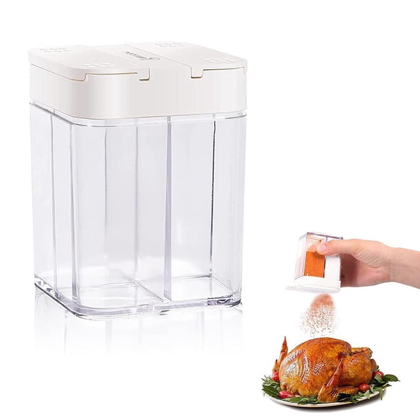 Tarros De Especias 4 En 1, Dispensador De Especias A Prueba De Humedad, Tarros De Especias Con Tapa, Caja De Especias De Cocina Para Almacenamiento, Cocina, Sal, Pimienta, Especias Eigraketly HA038549-00