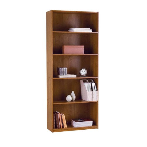 Mainstays 5-Shelf Bookcase, Alder