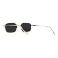 thumbnail image 4 of Mens Double Bridge Rectangle Metal Rim Pimp Shade Gold Black, 4 of 4