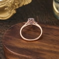 thumbnail image 5 of 18K Rose Gold Oval Shape Moissanite Cubic Zirconia Engagement Ring for Women, 5 of 5