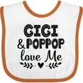 thumbnail image 3 of Inktastic Gigi and Poppop Love Me Boys or Girls Baby Bib, 3 of 4