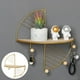 thumbnail image 3 of Estantes flotantes de pared, estantes flotantes montados en la pared, repisa para cuadros con dorado, 3 of 5