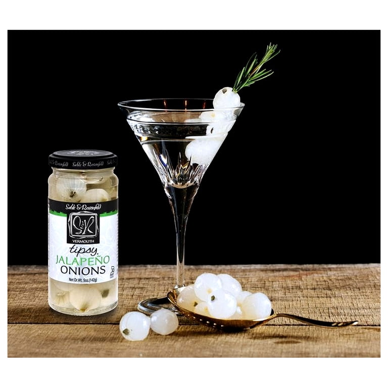 Sable & Rosenfeld Tipsy Stuffed Jalapeno Cocktail Onions, 5 oz