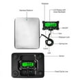 thumbnail image 6 of PS21 Digital Scale 200KG Electronic Postal Scale Stainless Steel Floor Scale LCD Backlight Display Portable Scale, 6 of 9