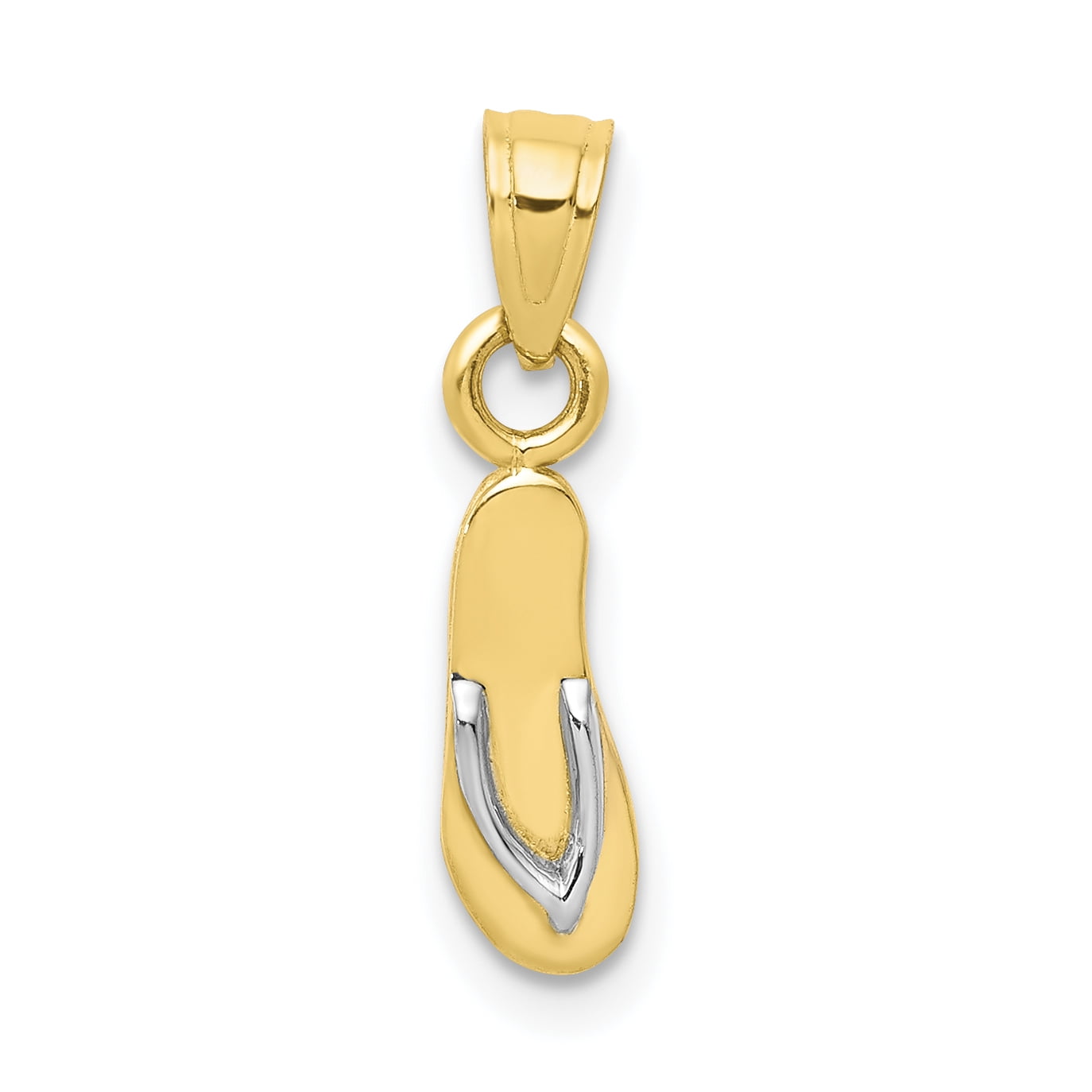 Fine 10k Yellow Gold Cute Mustache Charm Pendant Necklace