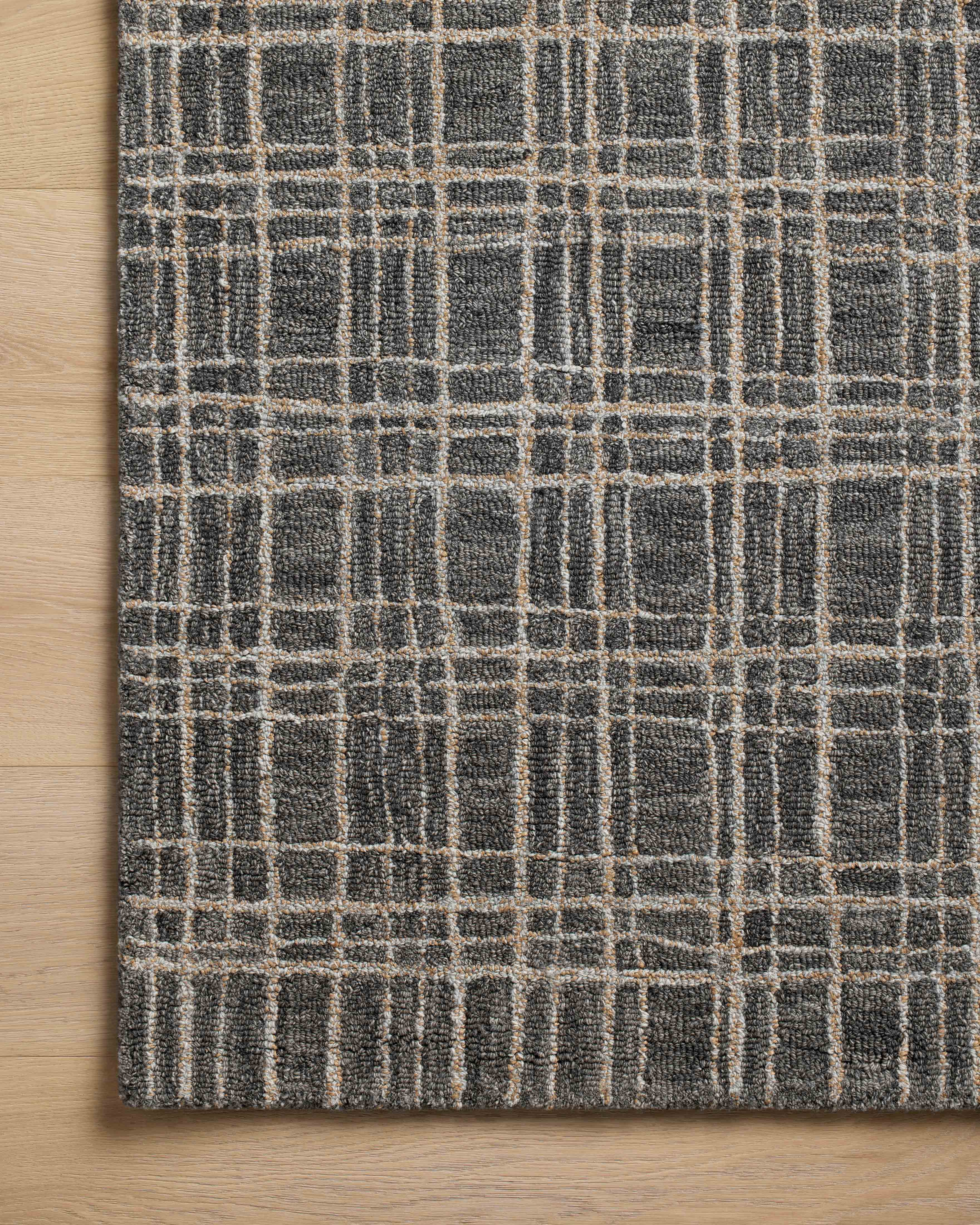 Chris Loves Julia x Loloi Polly Graphite / Pebble 2'-0" x 5'-0" Accent Rug