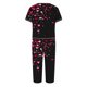 thumbnail image 4 of Puntoco Pijamas para mujer Conjunto de pijama con cuello redondo, manga corta, botones y cintura elástica con bolsillos y pantalón para mujer con estampado de San Valentín, 4 of 4