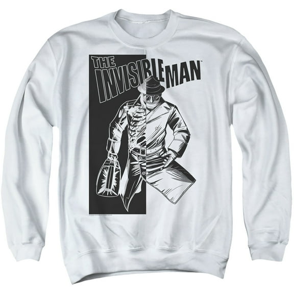 Universal Monsters Who I Am Adult Crewneck Sweatshirt White