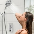 thumbnail image 6 of Handheld Showerhead , 7 Spray Settings High Pressure Shower Heads with Hose Removable Showerhead Hand Held for Bathroom, Chrome, 6 of 7