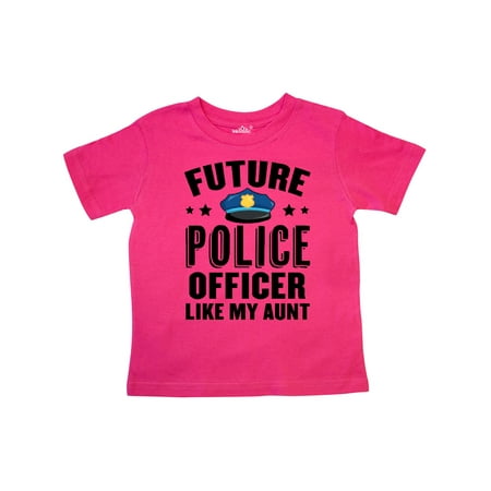 

Inktastic Future Police Officer Like My Aunt Gift Toddler Boy or Toddler Girl T-Shirt
